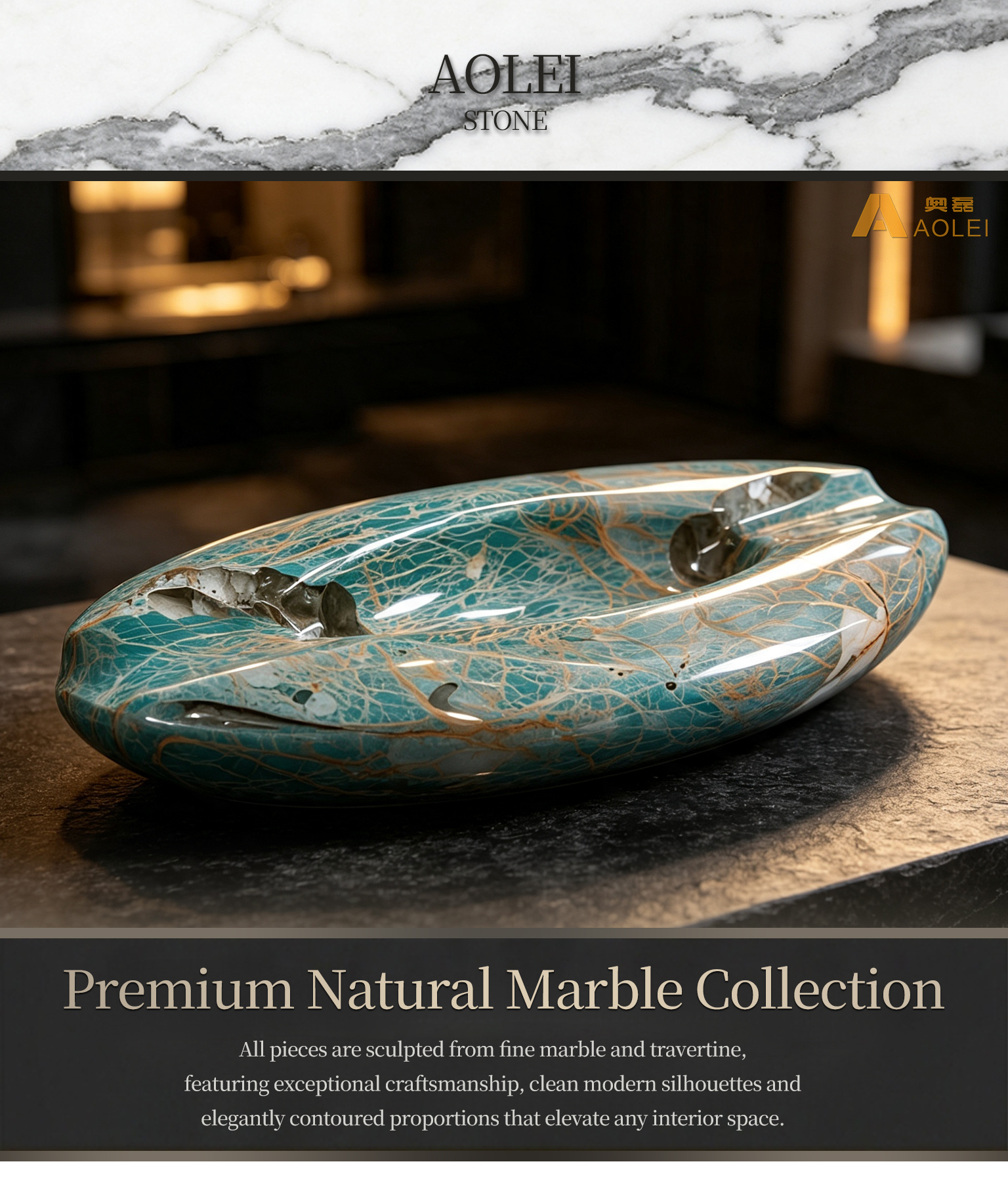 Green Onyx Marble Luxury Oval Design Cigar Tray, Living Room & Lounge, Factory Direct Wholesale